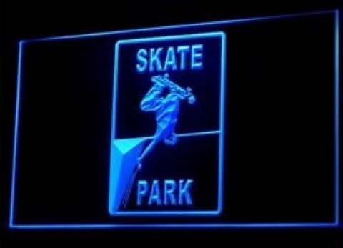 Skate Skater Park Street LED Neon Sign